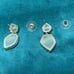 Kendra Scott Gold Quincy Earrings in Iridescent Slate