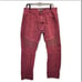 Southpole Jeans 34X30 Actual 34x29 Red Regular Straight Denim 90s Y2K Hip Hop