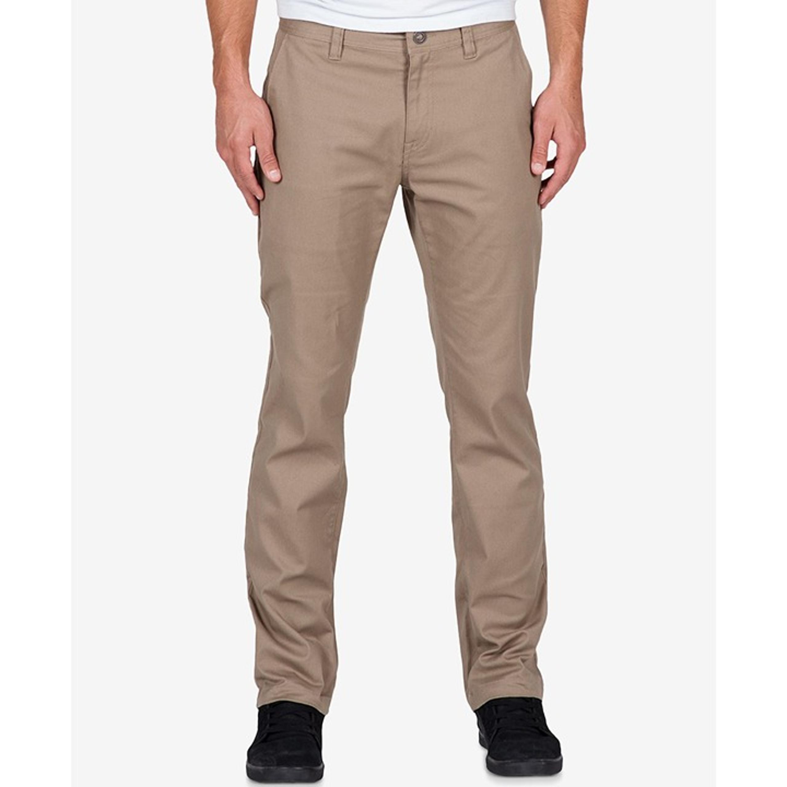 Volcom Men's Fricken' Modern Stretch Pants Khaki 28x30 B4HP