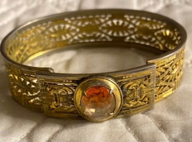 Art deco gold Bracelet