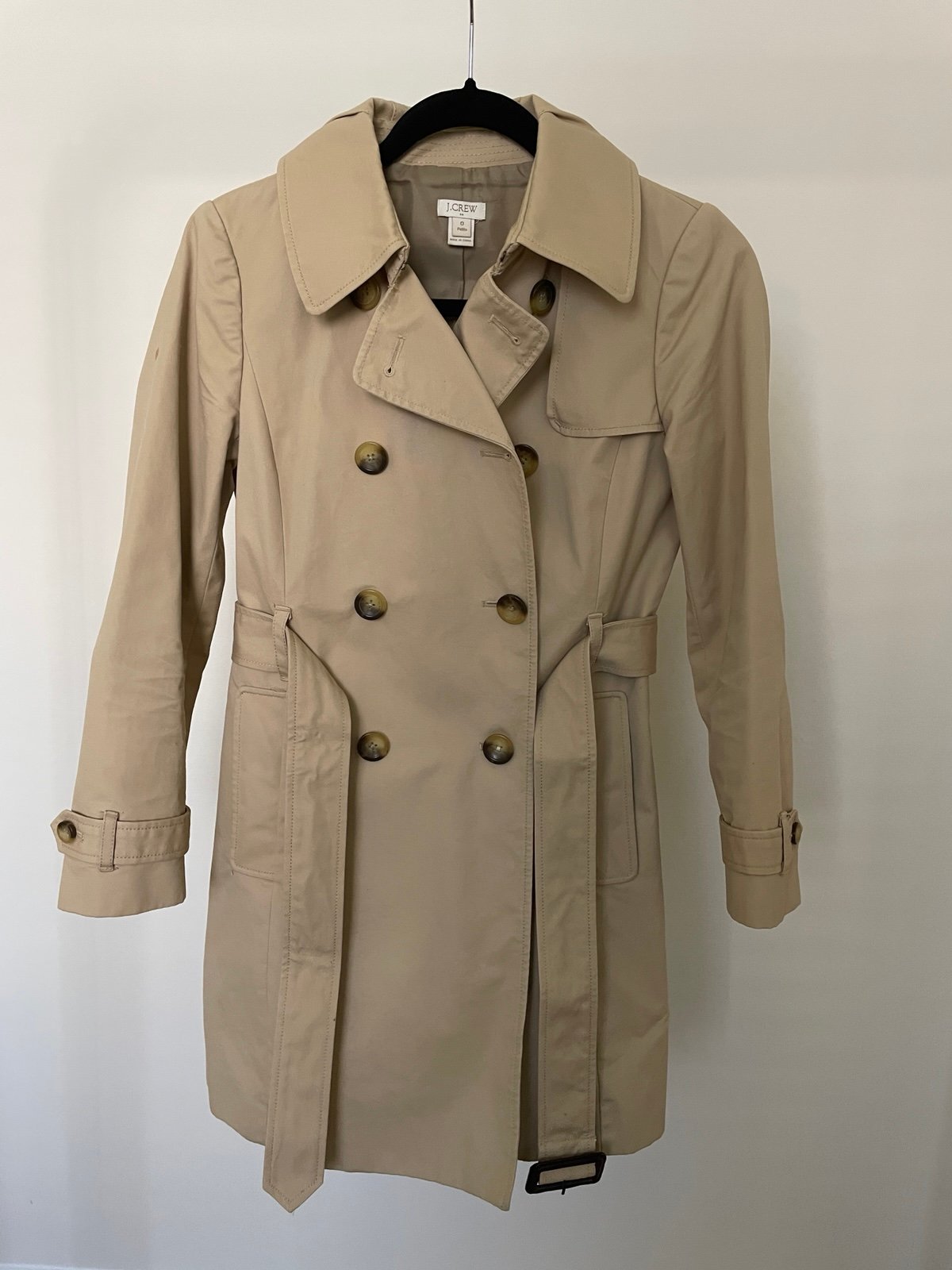 J.Crew Trench Coat, Women’s Size 0 Petite