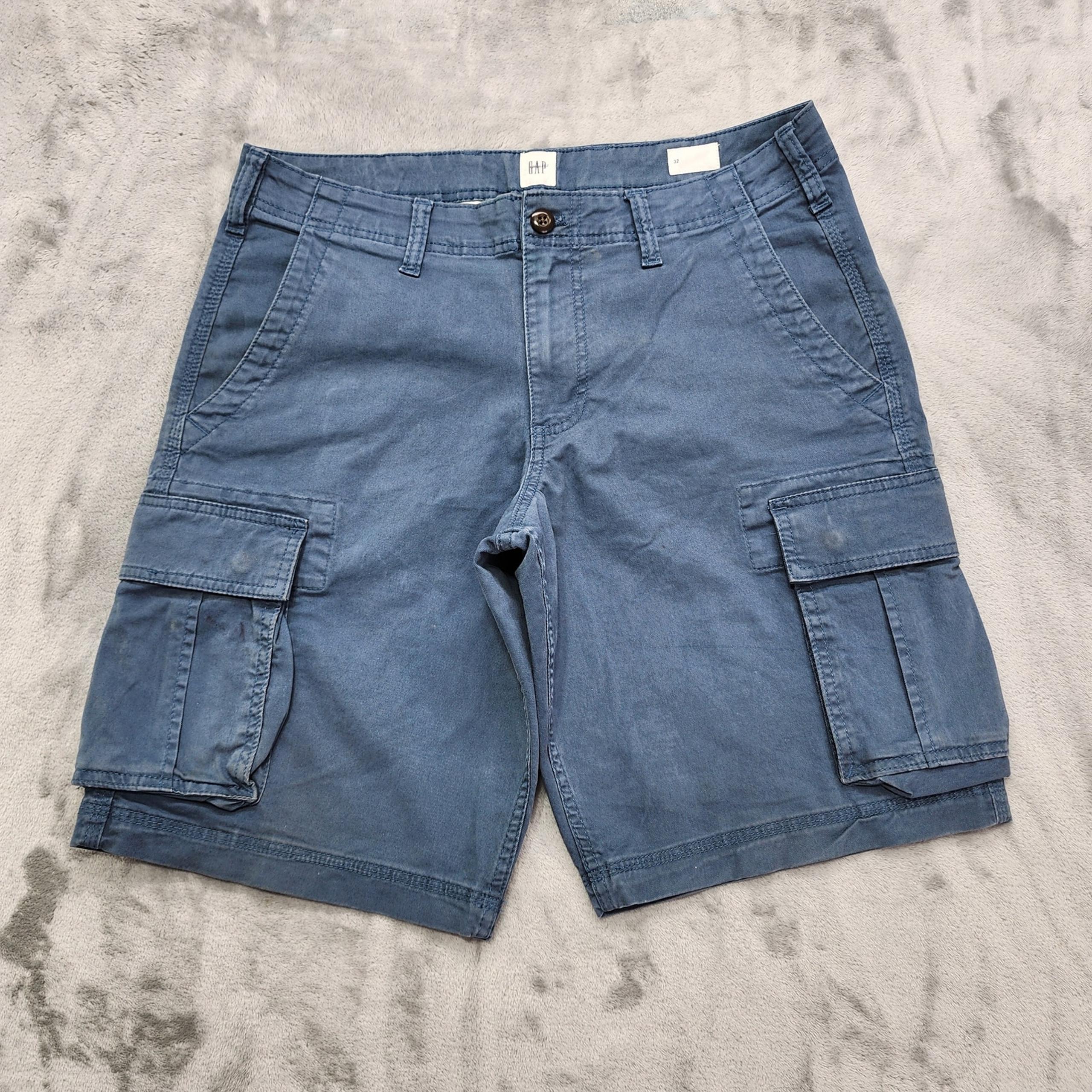 Gap Shorts Mens 32 Blue River 11" GapFlex Cargo Utility Outdoors Summer Casual