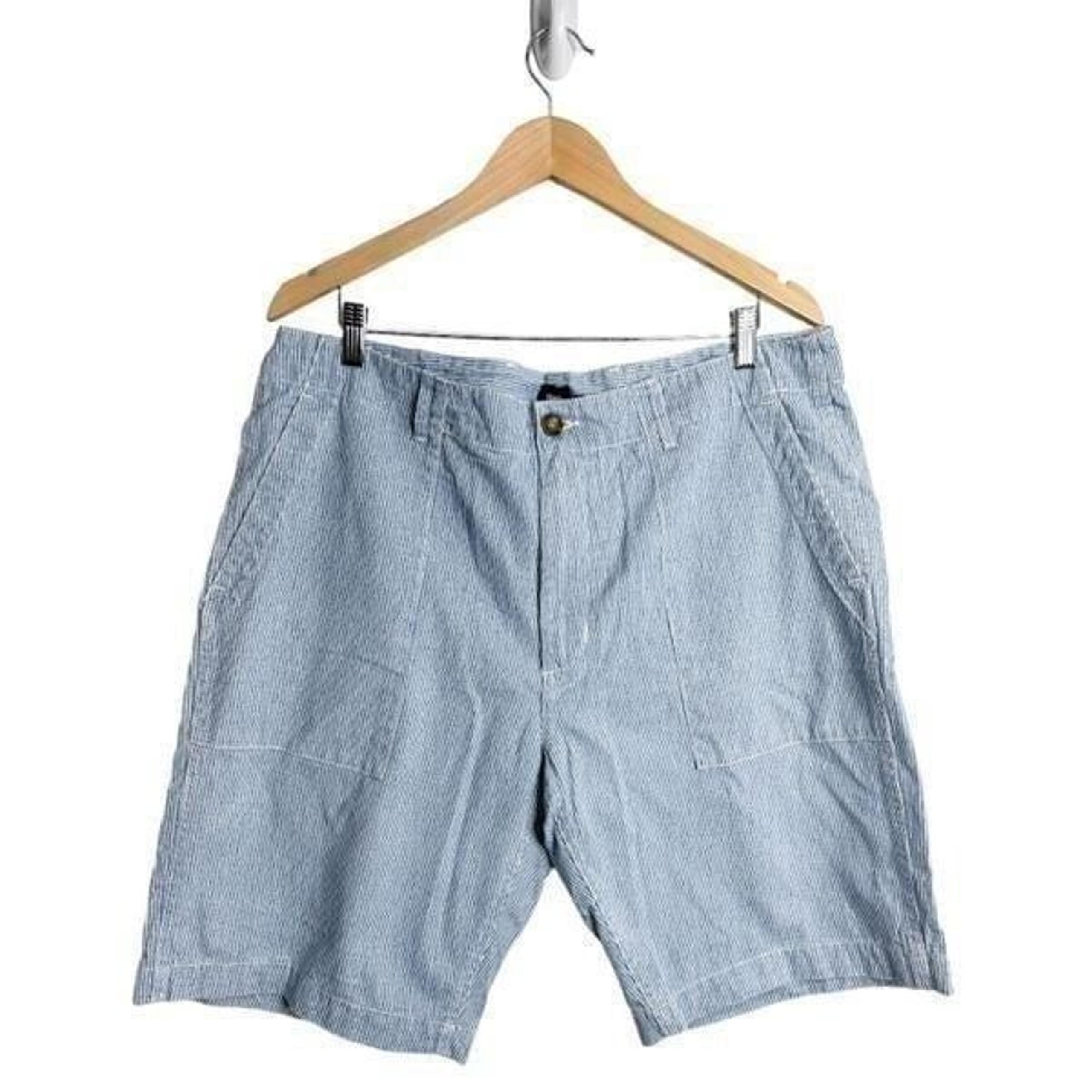 Gap Mens Striped Blue/White Denim Casual Shorts Size 38