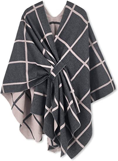 Shawl Wrap Poncho Open Front Cardigan fo