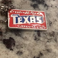 JAMES AVERY RETIRED TEXAS WITH LOVE ENAMEL RETIRED CHARM