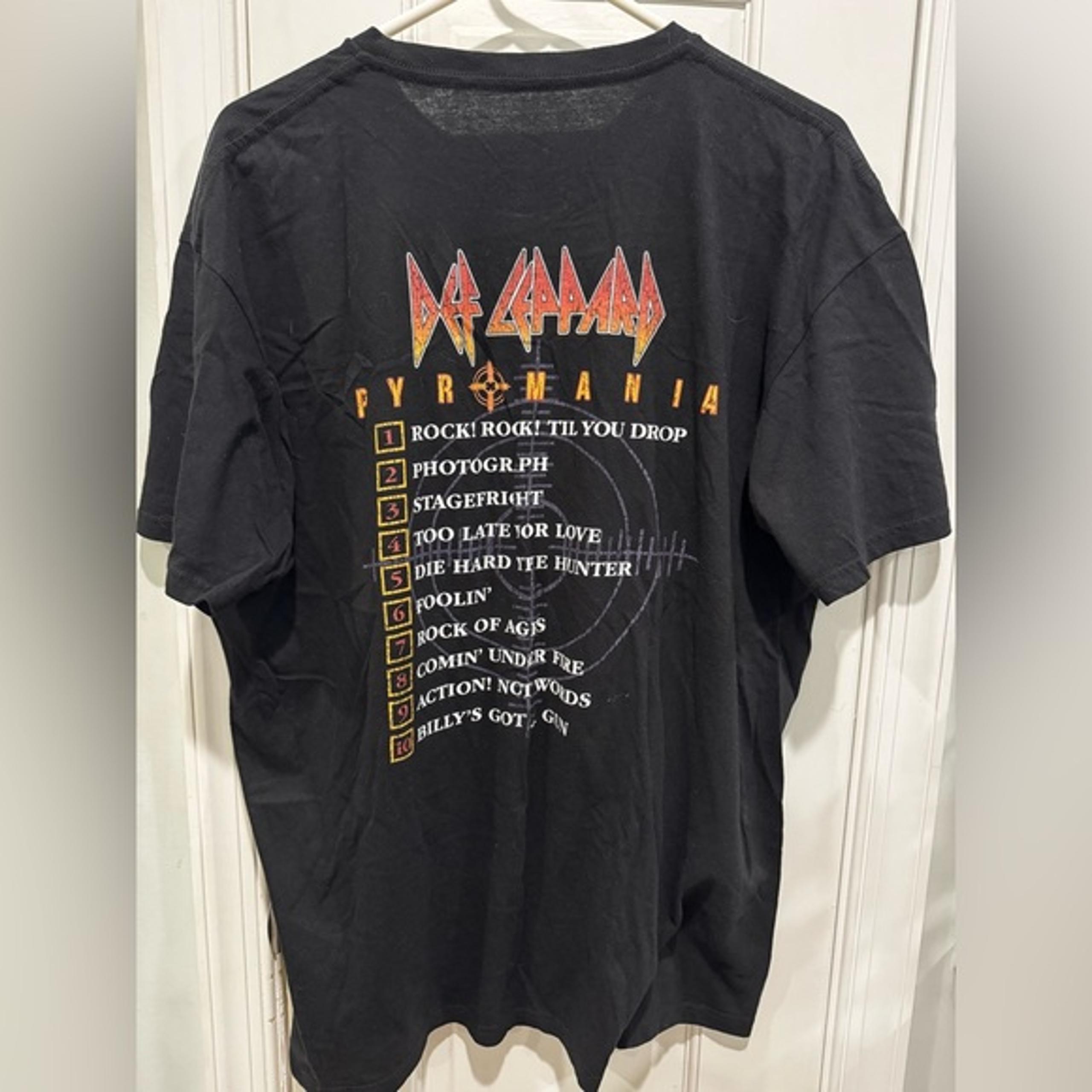 Def Leppard Pyromania tour shirt, size XL