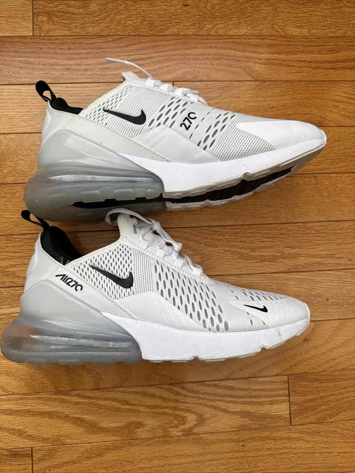 Nike Air Max 270 White Men's Sneakers. Worn once. Size 9. Includes original Box