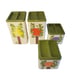 1950s RANSBURG Kitchen Canisters Retro COTTAGECORE HAND PAINTED Fruit MCM VTG