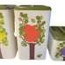 1950s RANSBURG Kitchen Canisters Retro COTTAGECORE HAND PAINTED Fruit MCM VTG