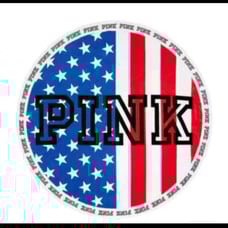 Victoria's Secret Pink American Flag Round Towel