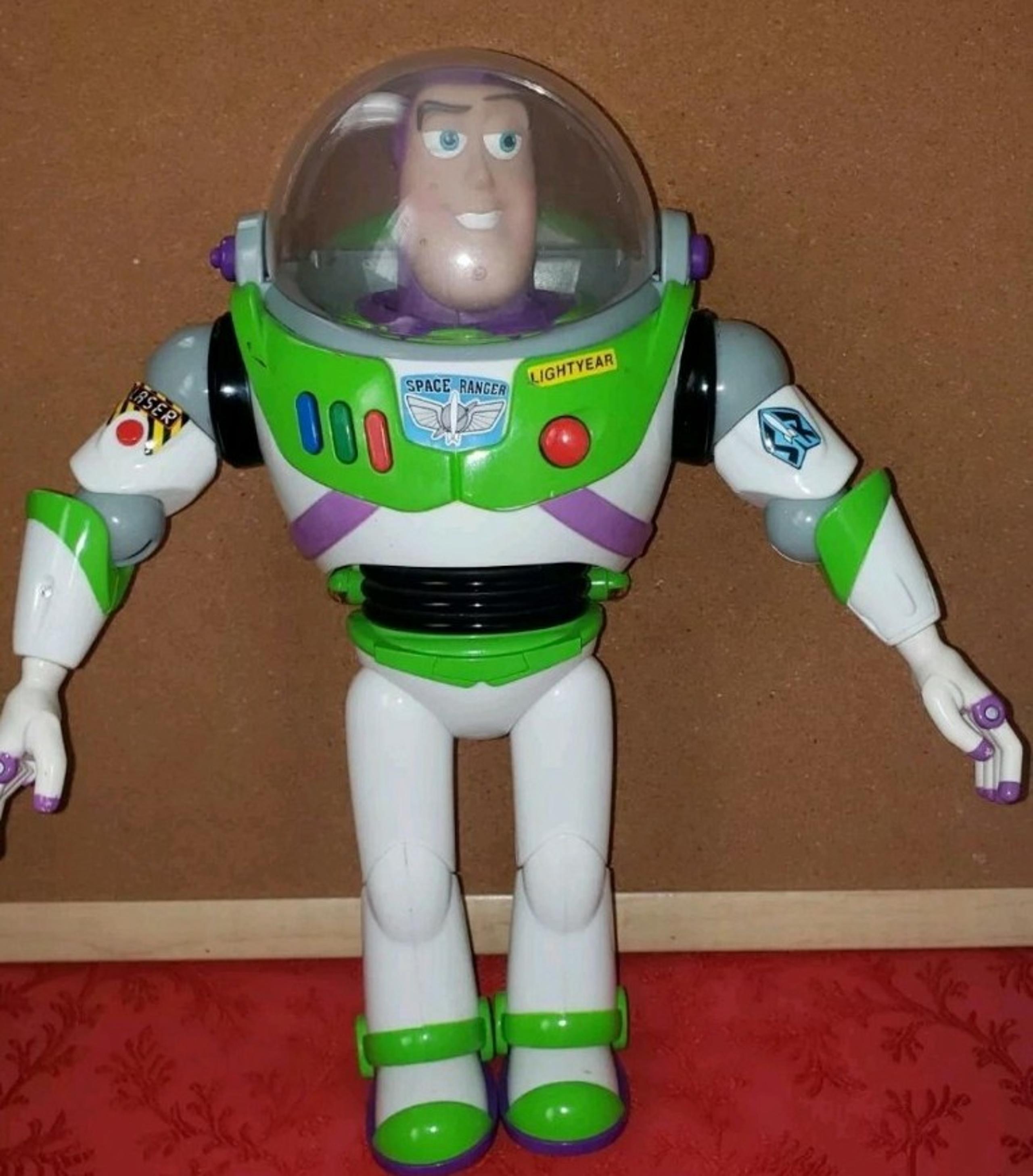 Disney Store Pixar Toy Story Buzz Lightyear 12" Talking Action Figure read desc!