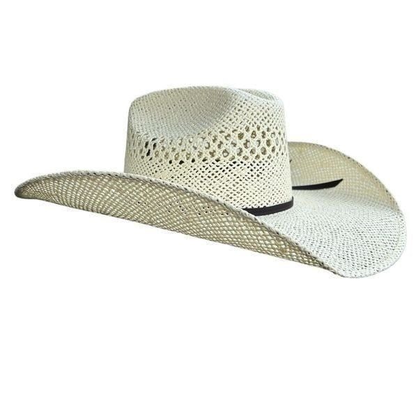 Twister Jute Flat Top Straw Cowboy Hat 6 7/8 NWOT