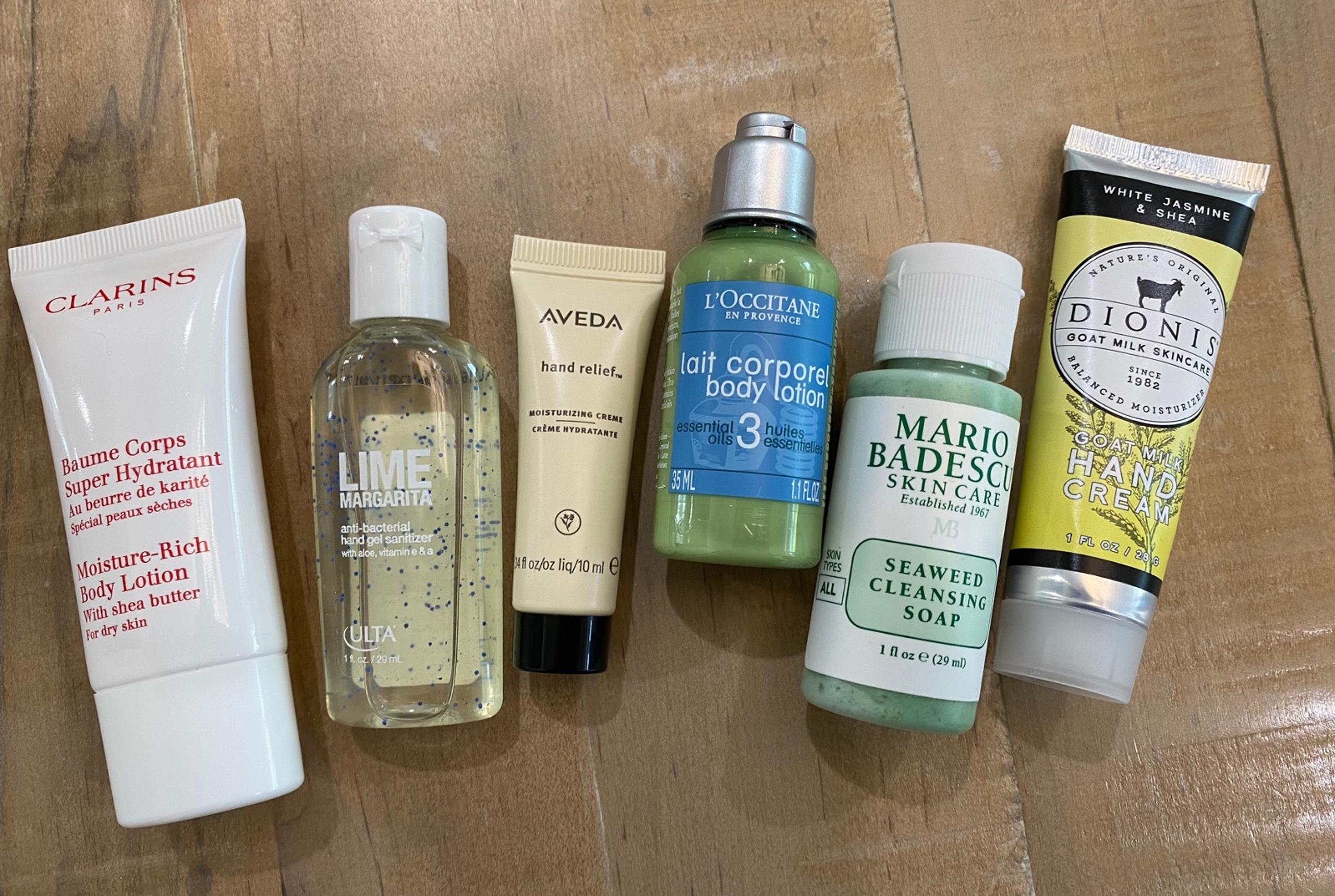 6 bundle hand body skincare goat milk cleanser lotion sanitizer Ulta loccitane