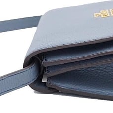 Tory Burch 86838 Brunnera Blue With Gold Hardware Women's Britten Small Saddle B