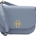 Tory Burch 86838 Brunnera Blue With Gold Hardware Women's Britten Small Saddle B