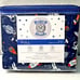 New Power Down Brand Astronaut Outer Space Alien Soft Full/Double Sheet Set Blue