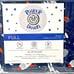 New Power Down Brand Astronaut Outer Space Alien Soft Full/Double Sheet Set Blue