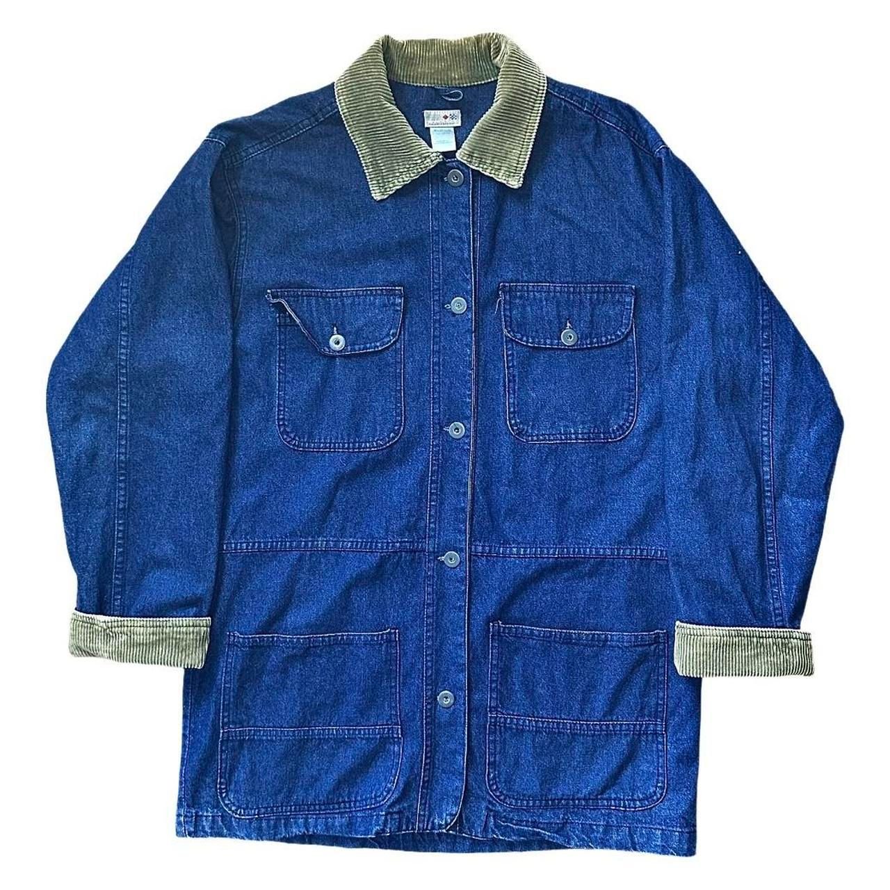 Vintage 90’s Denim Chore Coat with Cordoroy Trim