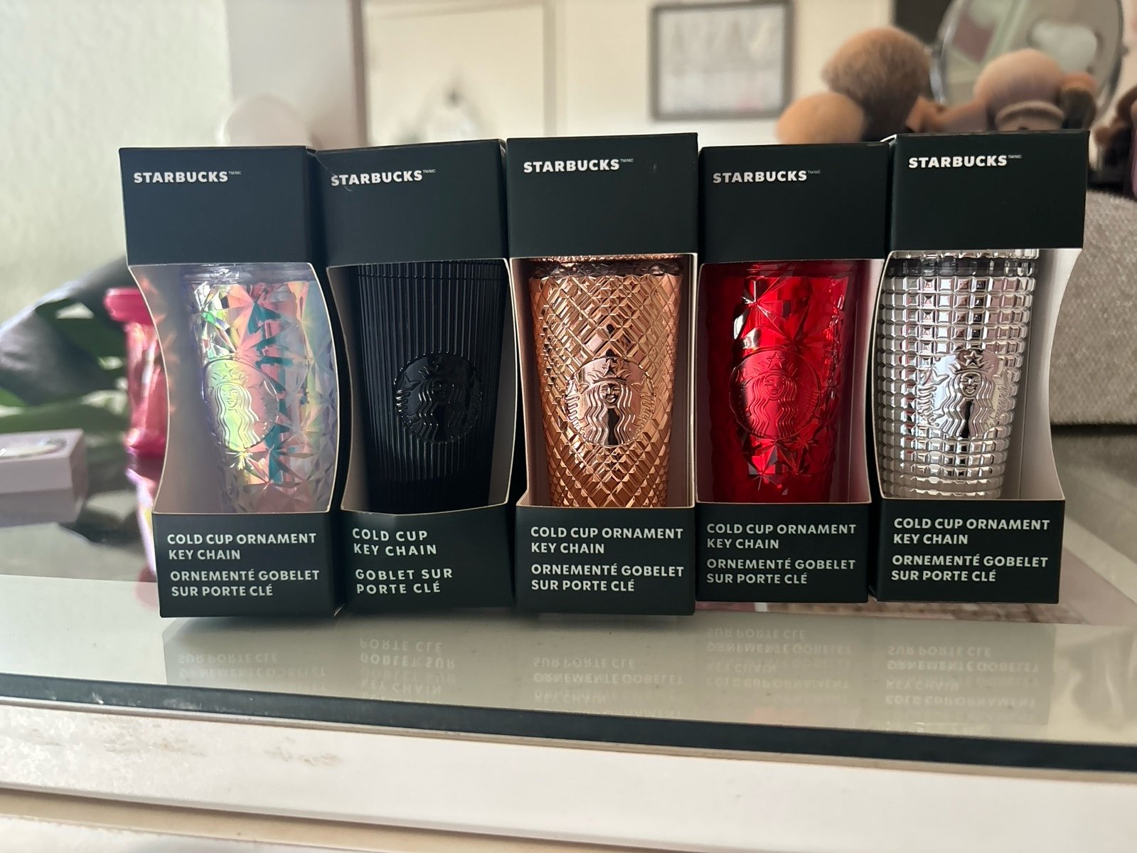 Starbucks mini keychains