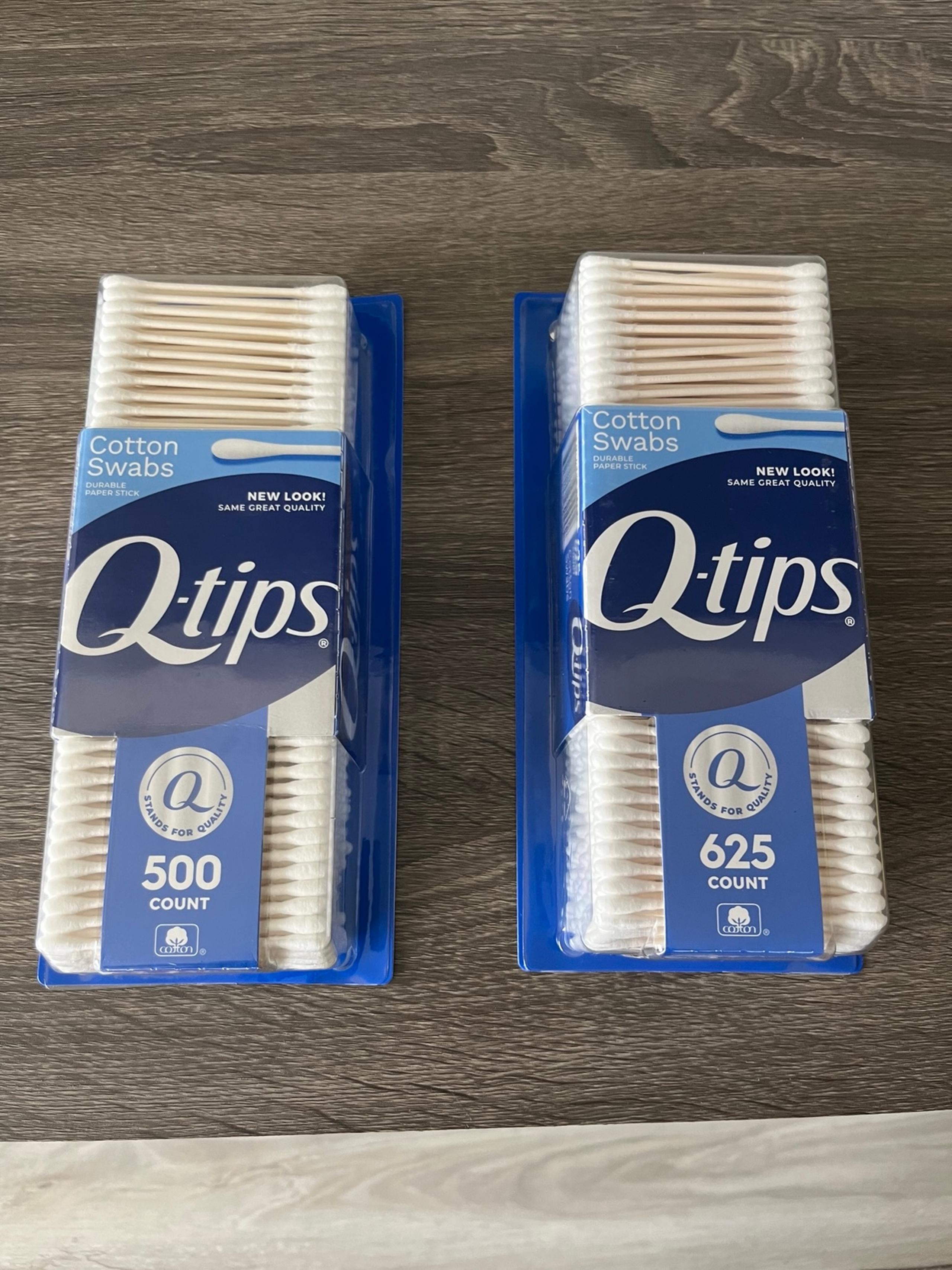 New (2 Pack) Q-tips 100% Original Cotton Swabs 1125 Total Count