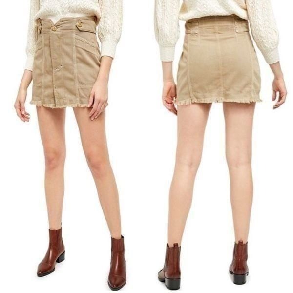 Free People Alpha Utility Skirt In Willow