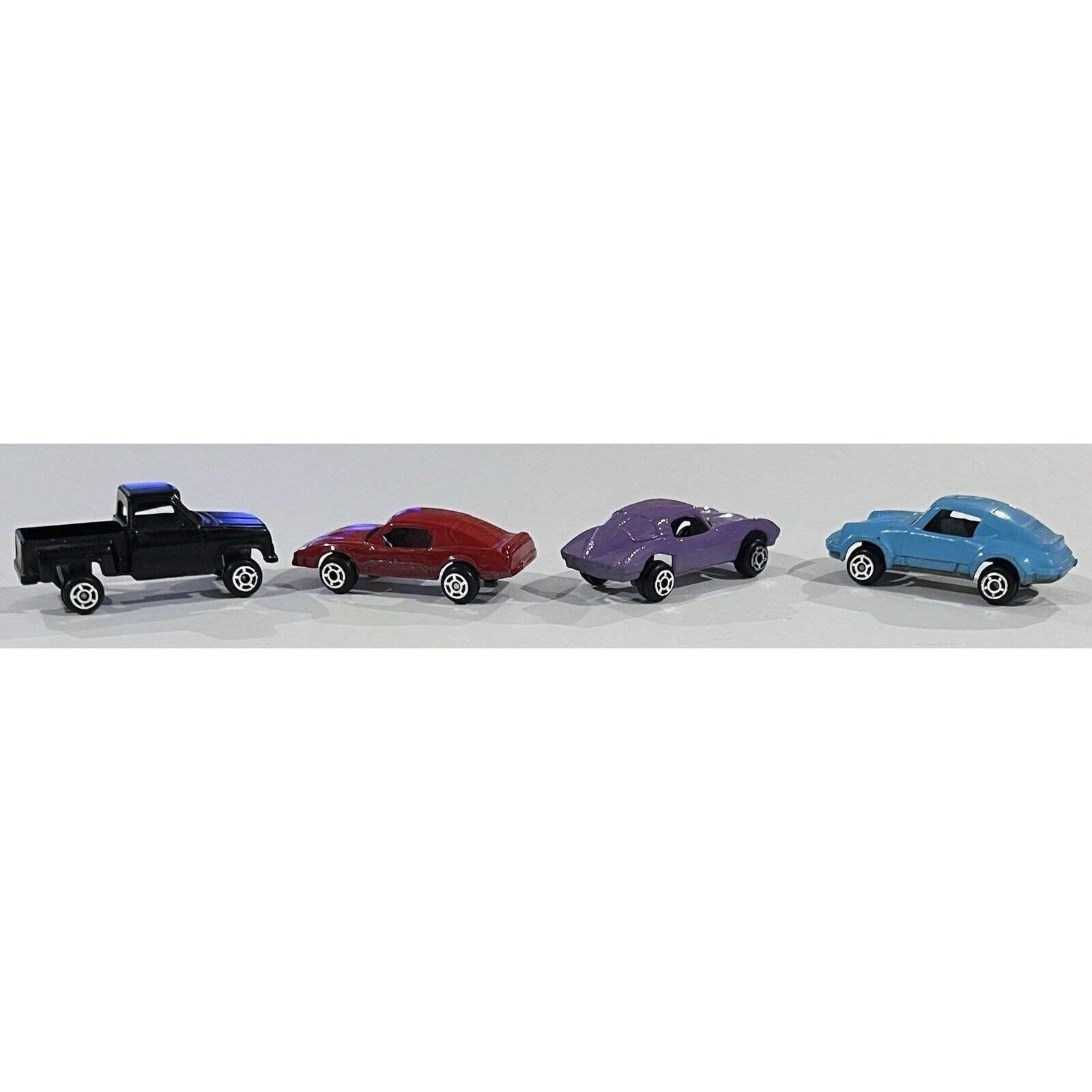 Vintage Die cast Tootie Toy cars 1980's Porsche, Chev pickup, stringray, transam