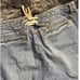 Y2K Guess Jeans Cropped Capri Pants Utility Pockets Light Wash Denim Size 32