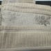 Vintage Decorative Hand Guest Towel Embroidered Decorated Border Ribbed European