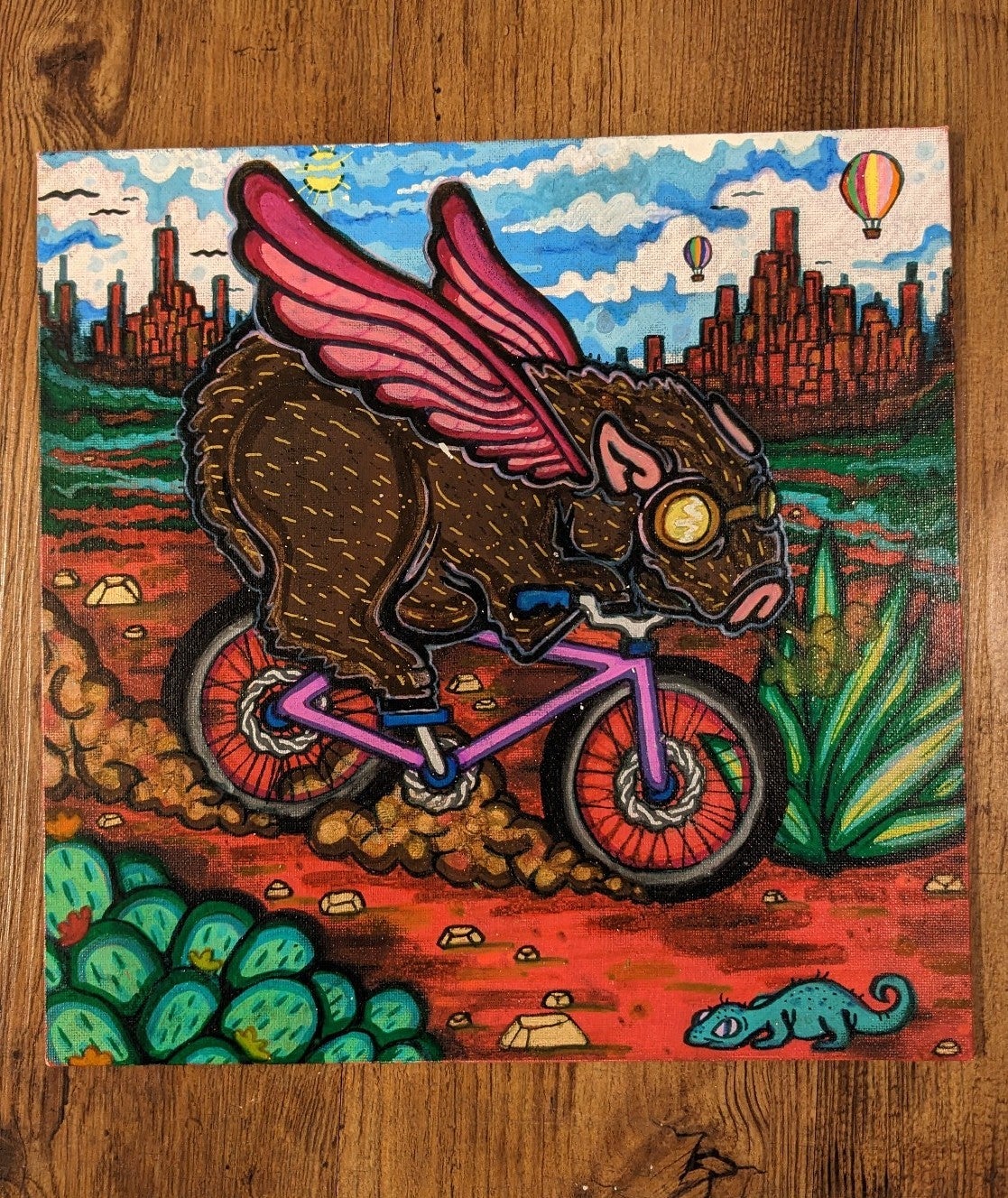 Acrylic painting