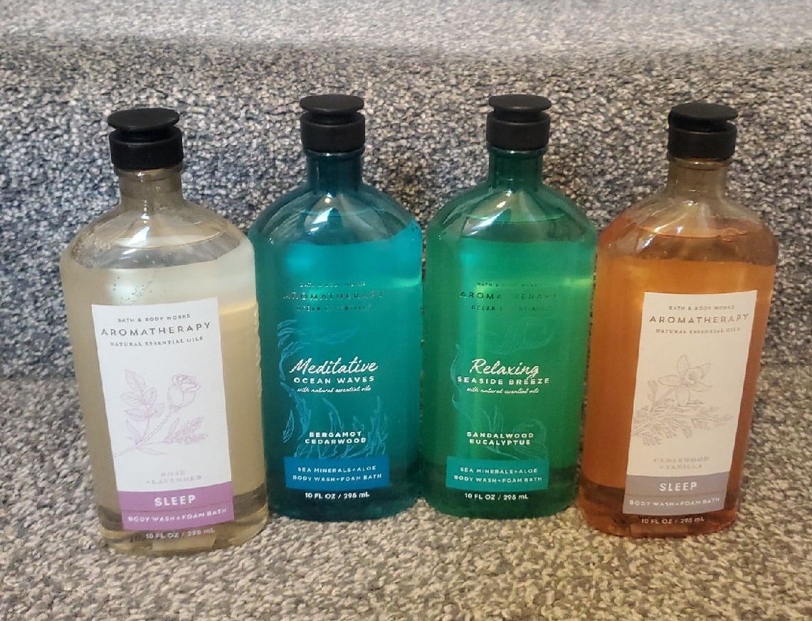 Aromatherapy body washes