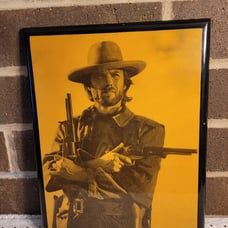 Vintage Picture Frame Movie Film Star Clint Eastwood Outlaw Josey Wales