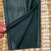 Zara Emerald Dark Green Faux Vegan Leather Pants