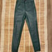 Zara Emerald Dark Green Faux Vegan Leather Pants