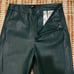 Zara Emerald Dark Green Faux Vegan Leather Pants