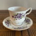 Queen Anne Purple Violets Bone China Cup & Saucer #8625 Est. 1911 to 1966