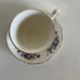 Queen Anne Purple Violets Bone China Cup & Saucer #8625 Est. 1911 to 1966