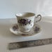 Queen Anne Purple Violets Bone China Cup & Saucer #8625 Est. 1911 to 1966