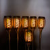 Solar Lights Outdoor Decorative, Pack of 6 Ultra-Lager Solar Torch Light with Fl