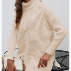 Casual Turtleneck Pullover Cozy Sweater