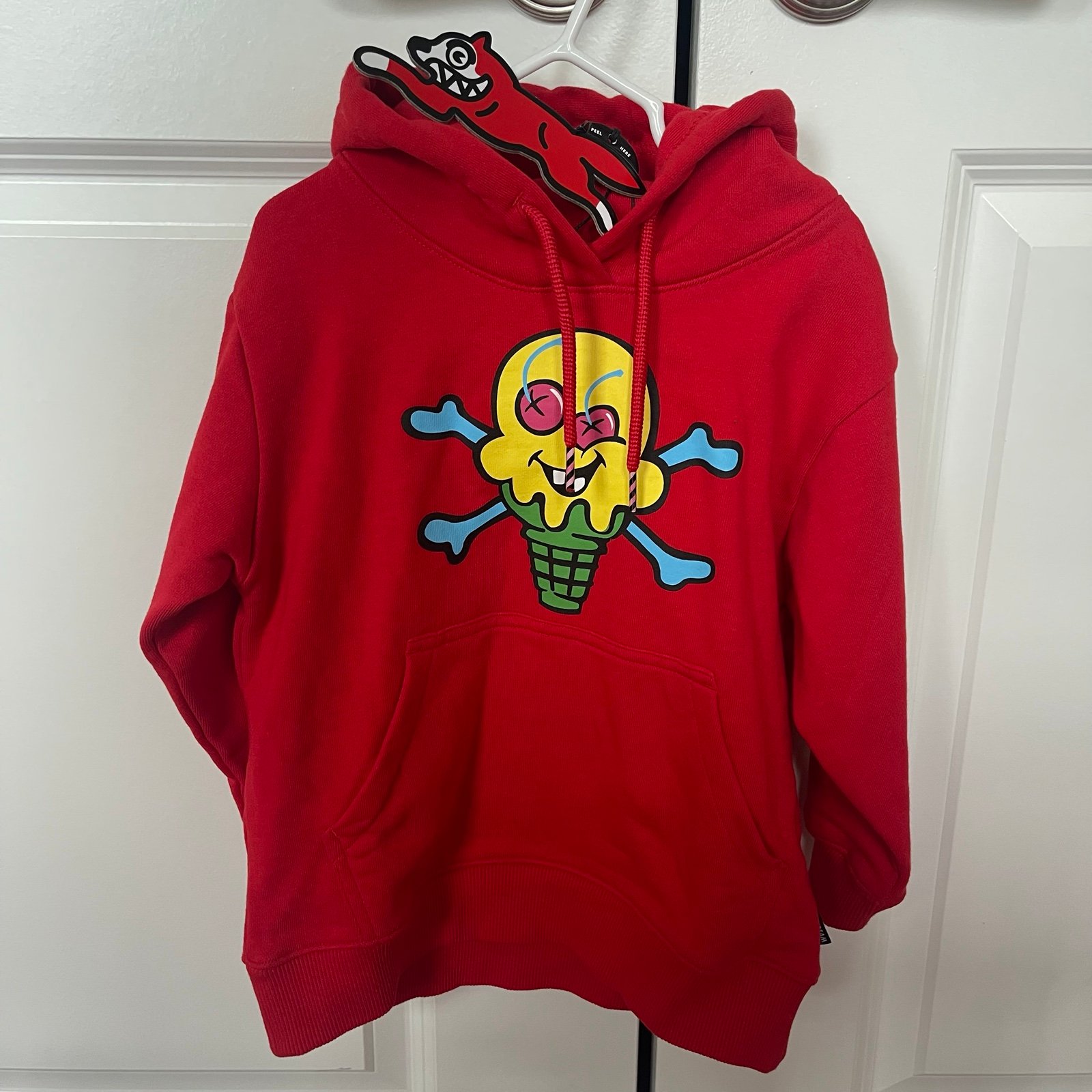 Toddler Icecream Swirled Hoodie ‘Red’ Size 3T