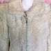 Mademoiselle Vintage 80s Rabbit Fur Bomber Jacket