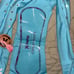 SOLD OUT 140 LoveShackFancy x Hurley Turquoise Rhinestone Bikini 2pc set NWT