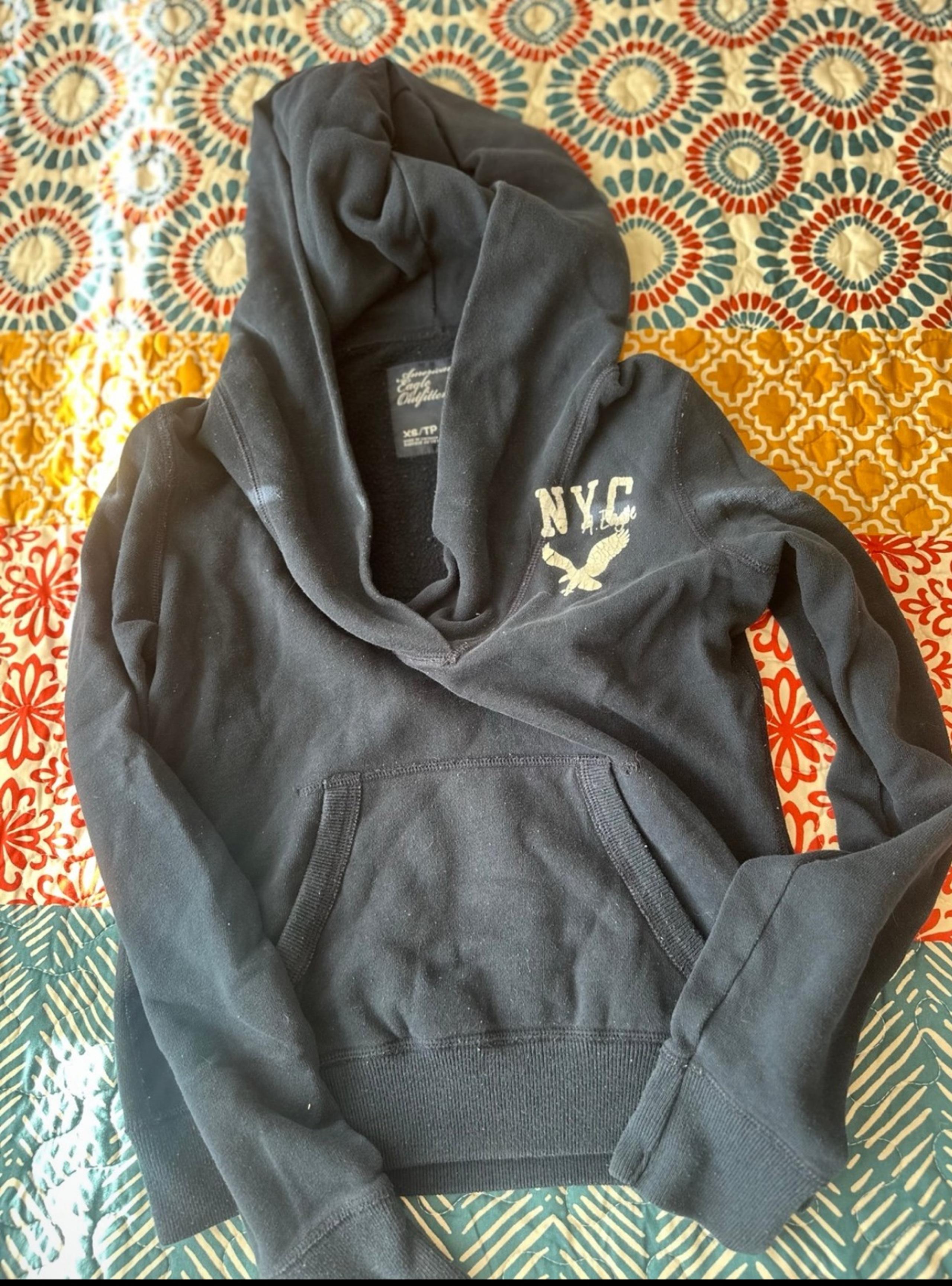 AMERICAN EAGLE OUTFITTERS WOMEN CASUAL LOUNGE HOODIE SWEATER SHIRT XS