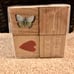 Rae Dunn Baby Milestone Blocks Wooden