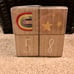 Rae Dunn Baby Milestone Blocks Wooden