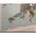 RARE ILLUSTRATED A. B. Frost CHROMOLITHOGRAPH Print- 1851-1928 - Matted - VTG