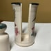 Nichols Pottery Napkin holder and salt and pepper shakers flowers, hummingbirds