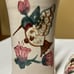 Nichols Pottery Napkin holder and salt and pepper shakers flowers, hummingbirds