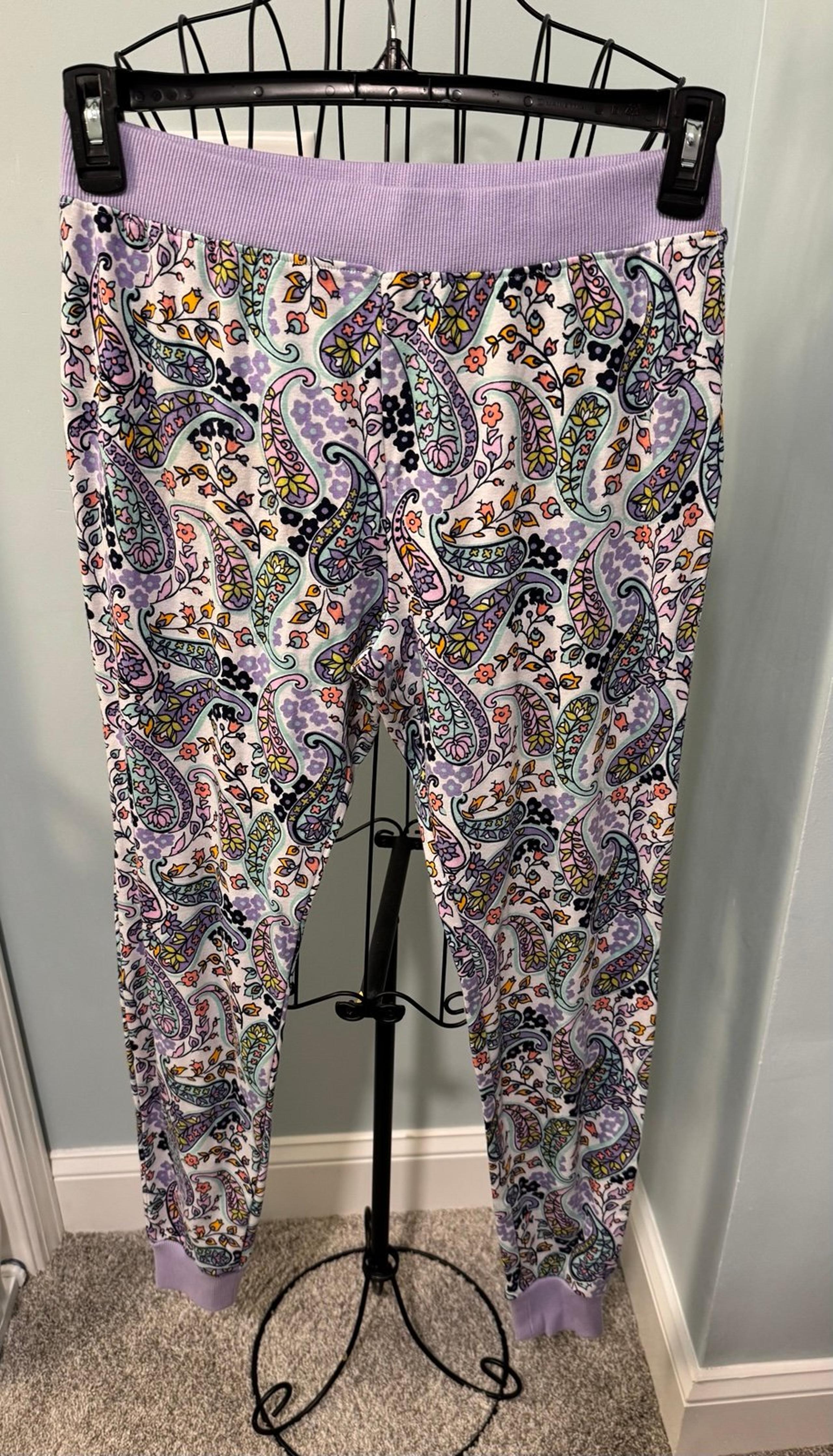 Vera Bradley Maddalena Paisley soft Extra Small XS pajama jogger pants Women