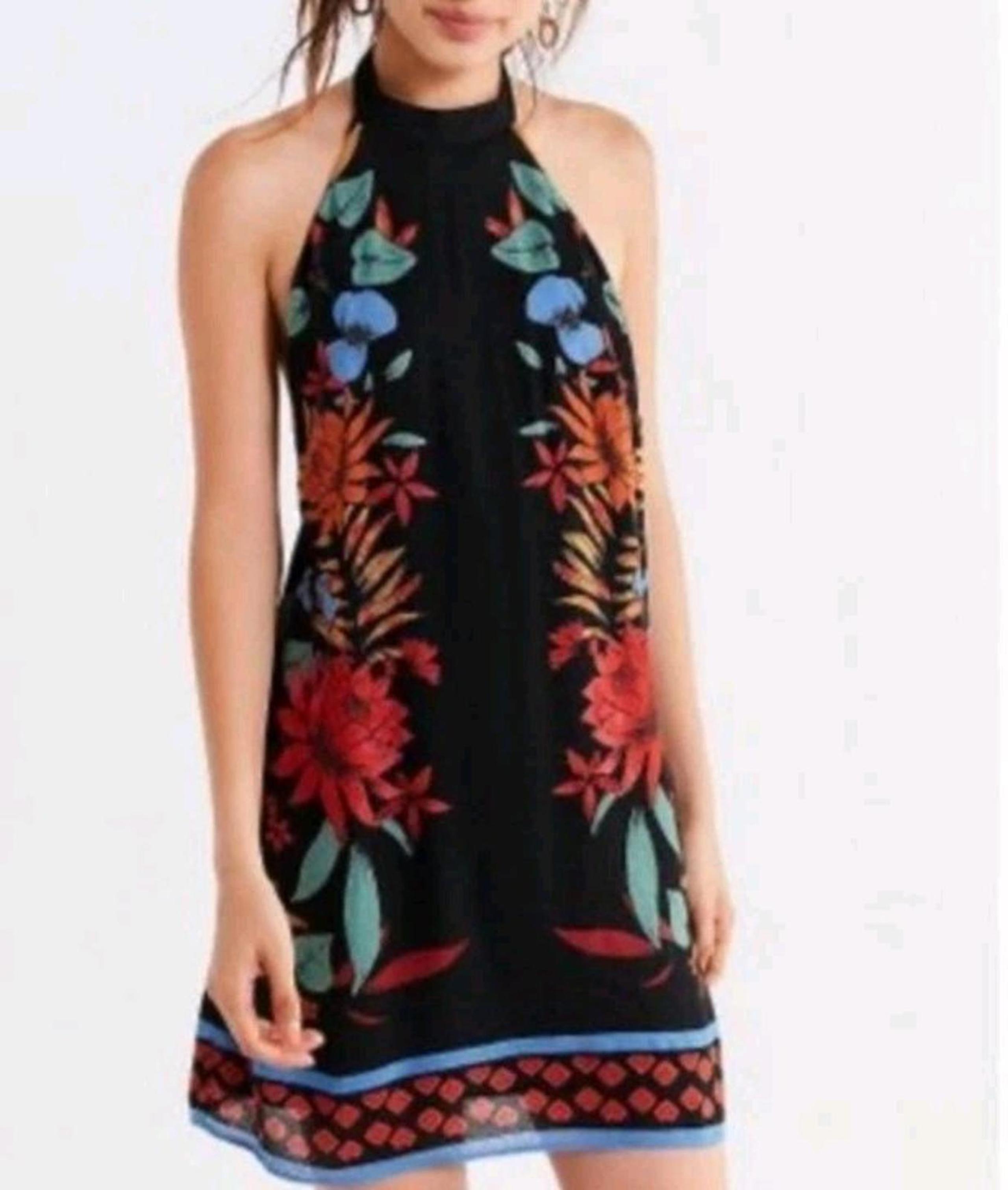 URBAN OUTFITTERS Catalina Printed Halter Dress Size XS